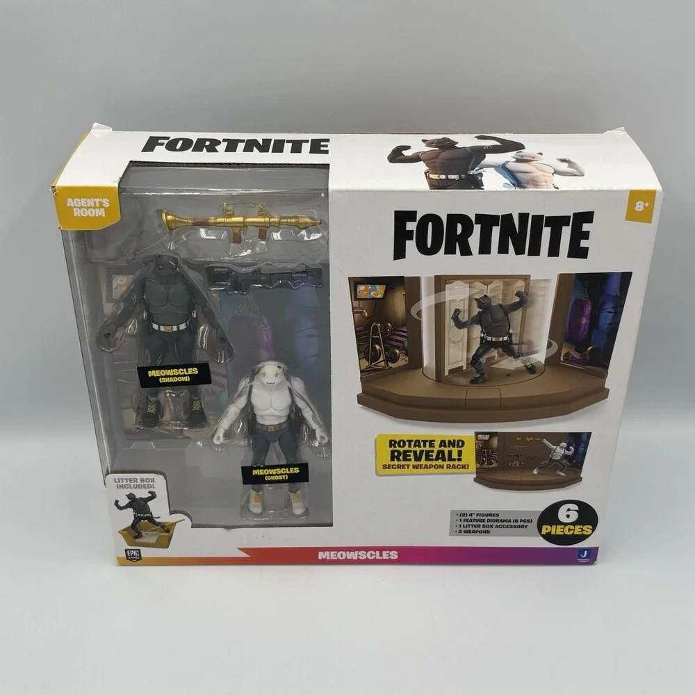 Fortnite Agents Room - Meowscles Ghost And Shadow Set - Epic Games Jazwares New‎